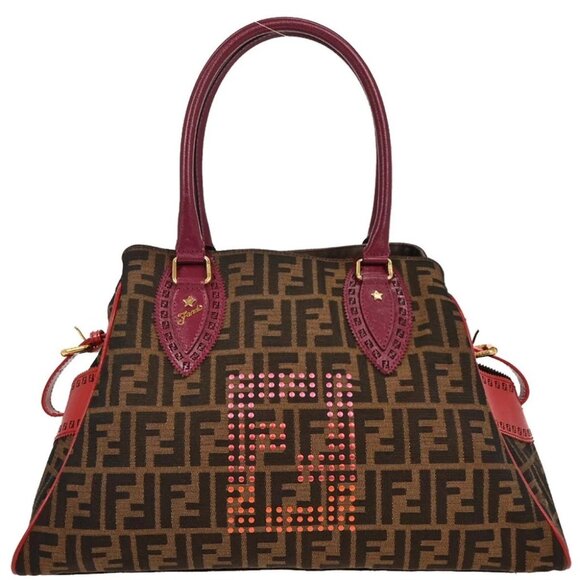 Fendi Brown Zucca Etnico Handbag - Picture 1 of 10